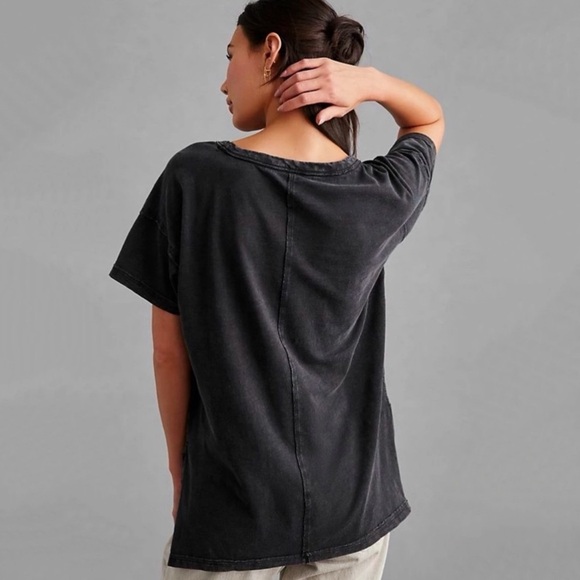 Anthropologie Pilcro Charcoal Short Sleeve Tee - Picture 3 of 5